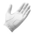 TaylorMade Stratus Tech Leather Golf Glove - White Fashion