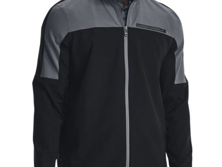 Under Armour Storm Windstrike Full Zip Pullover - Black Pitch Grey Hot on Sale