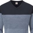 Ping Lucas V-Neck Sweater - Greystone Marl Navy Online