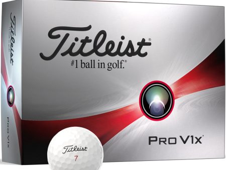 Titleist Pro V1x High Number Golf Balls - White - 12 Pack Sale