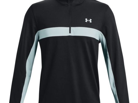 Under Armour Storm Midlayer 1 2 Zip Sweater - Black Light Blue For Sale