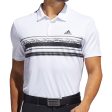 adidas Novelty Core Stripe Polo Shirt - White Black Discount