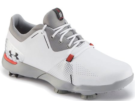 Under Armour Junior Spieth Spiked Shoes - White Online