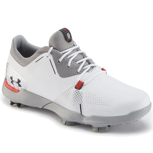 Under Armour Junior Spieth Spiked Shoes - White Online