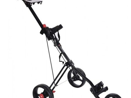 Fastfold Force 3-Wheel Push Trolley - Black Supply