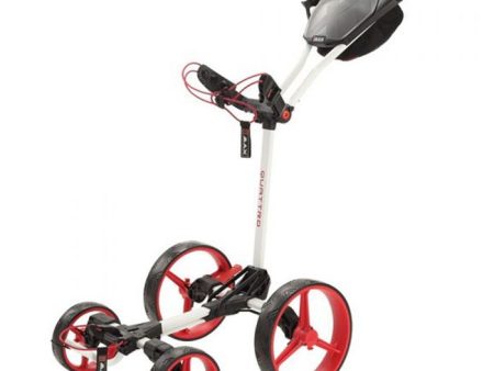 Big Max Blade Quattro 4-Wheel Push Trolley - White Red Online