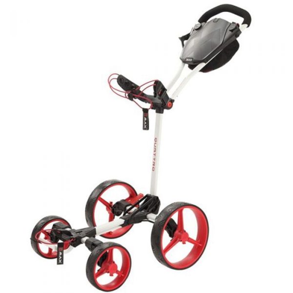 Big Max Blade Quattro 4-Wheel Push Trolley - White Red Online