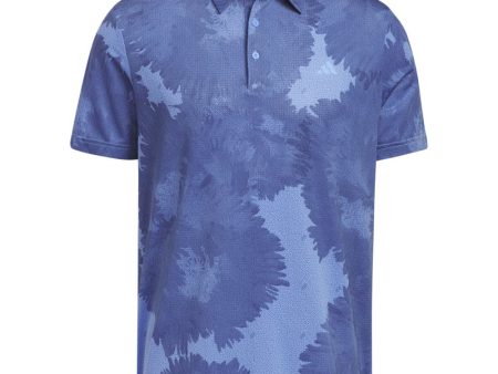 adidas Flower Mesh Polo Shirt - Blue Fusion Collegiate Navy Sale