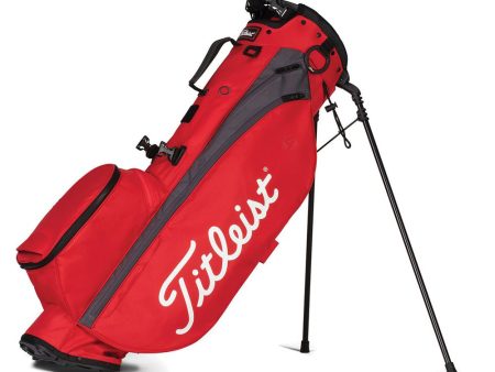 Titleist Player 4 Stand Bag - Red Graphite For Cheap