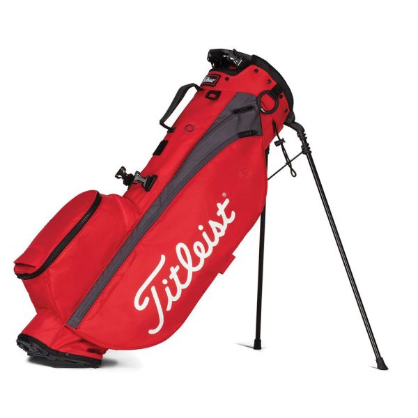 Titleist Player 4 Stand Bag - Red Graphite For Cheap