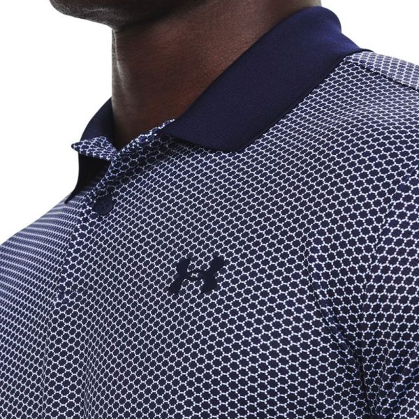 Under Armour Performance 3.0 Printed Polo Shirt - Midnight Navy White Online now