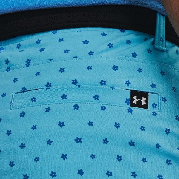 Under Armour Drive Printed Shorts - Fresco Blue Cruise Blue Online Hot Sale