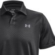 Under Armour Performance Printed Polo Shirt - Jet Grey Black Steel For Discount