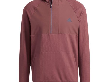 Adidas Fleece Anorak - Quiet Crimson Hot on Sale