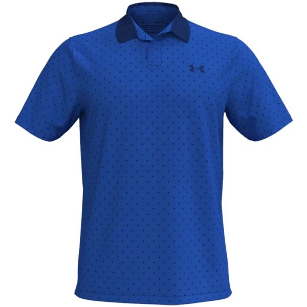 Under Armour Performance Printed Polo Shirt - Versa Blue Online Hot Sale