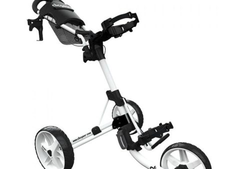 Clicgear 4.0 3-Wheel Push Trolley - White Supply