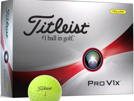 Titleist Pro V1x Golf Balls - Yellow - 12 Pack Cheap