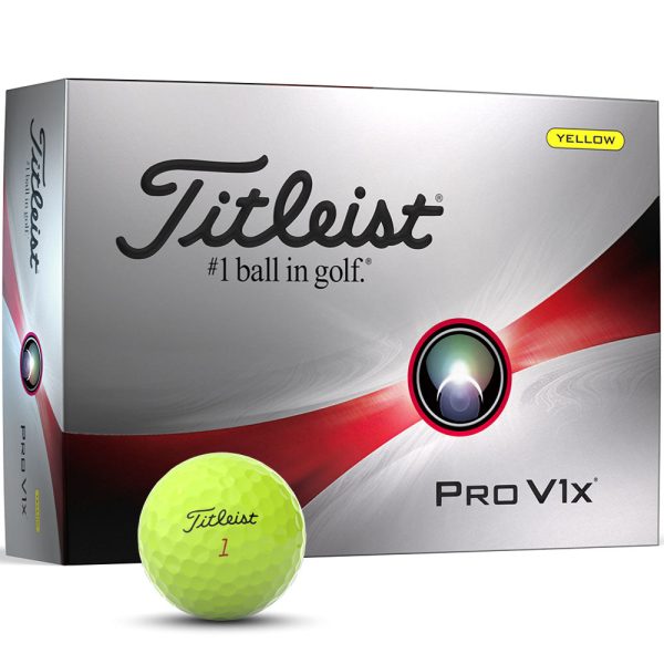 Titleist Pro V1x Golf Balls - Yellow - 12 Pack Cheap