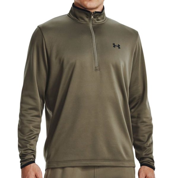 Under Armour 1 2 Zip Armour Pullover - Tent Black on Sale