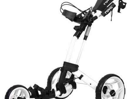 Clicgear Rovic RV2L 3-Wheel Push Trolley - White Online Hot Sale