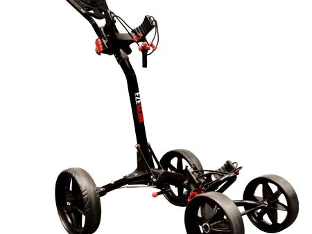 EzeGlide Compact Quad Push Golf Trolley Black Online now