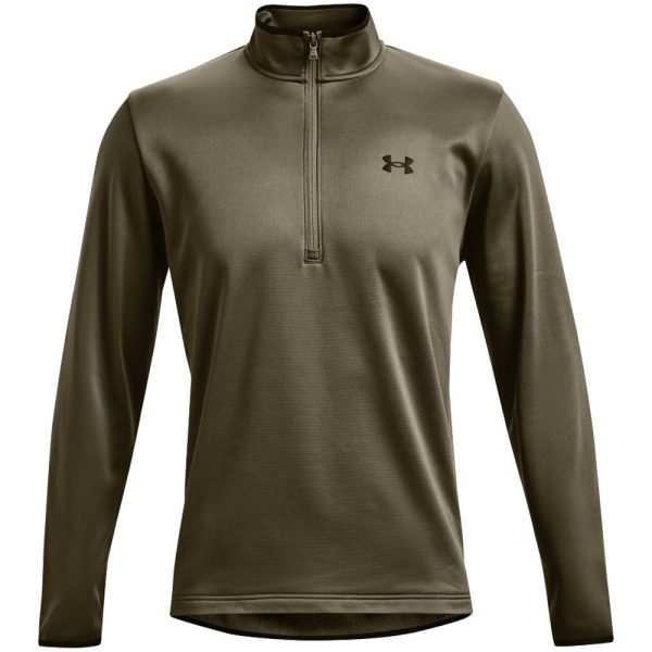 Under Armour 1 2 Zip Armour Pullover - Tent Black on Sale