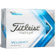 Titleist Velocity Golf Balls - Blue - Double Dozen Fashion