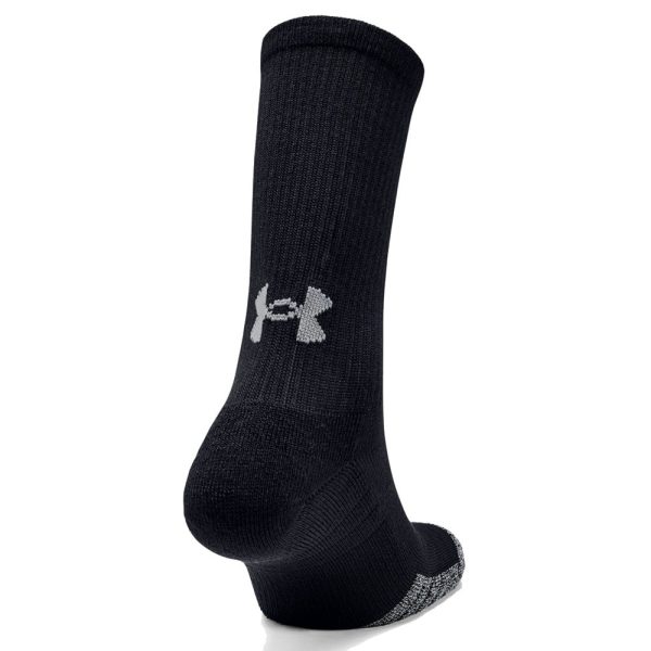 Under Armour Heatgear Crew Socks (3 Pack) - Black For Discount