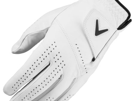 Callaway Dawn Patrol Leather Golf Glove - White Online Sale