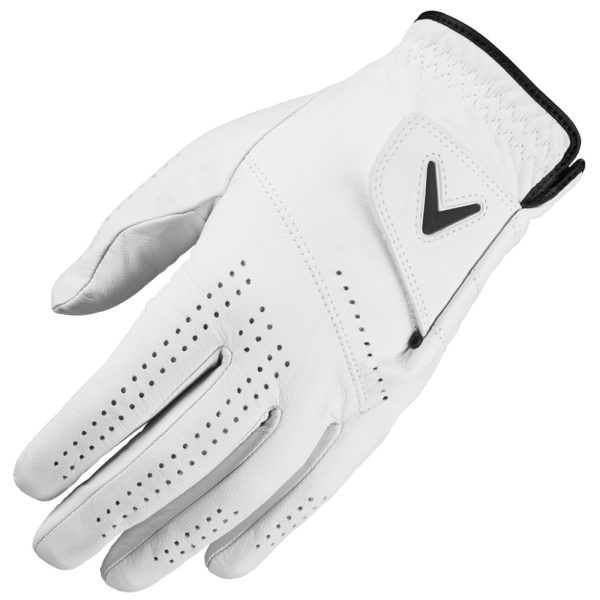 Callaway Dawn Patrol Leather Golf Glove - White Online Sale