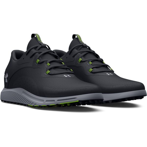 Under Armour Charged Draw 2 Waterproof Spikeless Shoes - Black Steel Discount