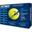 TaylorMade Distance+ Golf Balls - Yellow - 12 Pack Supply