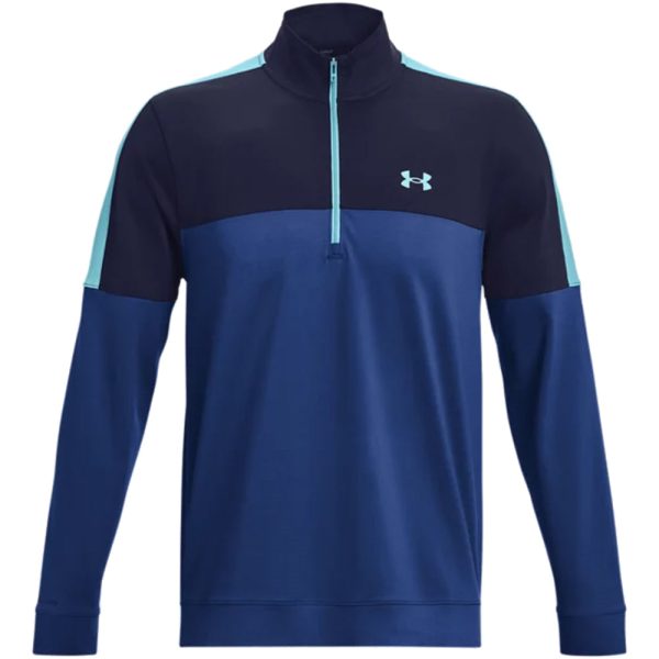 Under Armour Storm Midlayer 1 2 Zip Pullover - Blue Mirage Midnight Navy For Discount