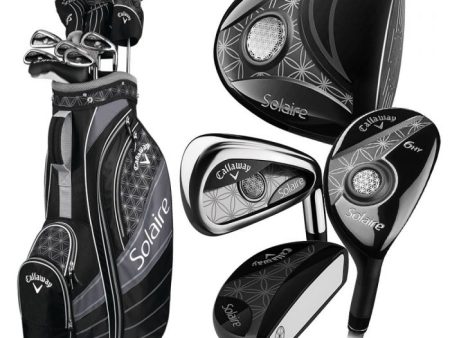 Callaway Solaire 11-Piece Cart Bag Package Set - Black - Ladies Youth Fashion