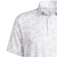 adidas Prisma Print Polo Shirt - White Grey Two Discount