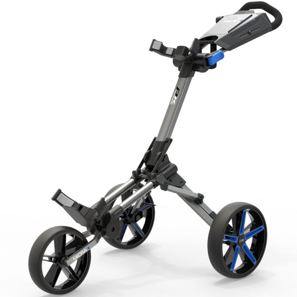 PowaKaddy Micra 3-Wheel Push Trolley - Gunmetal Blue Online