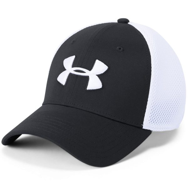 Under Armour TB Classic Mesh Golf Cap - Black White Discount