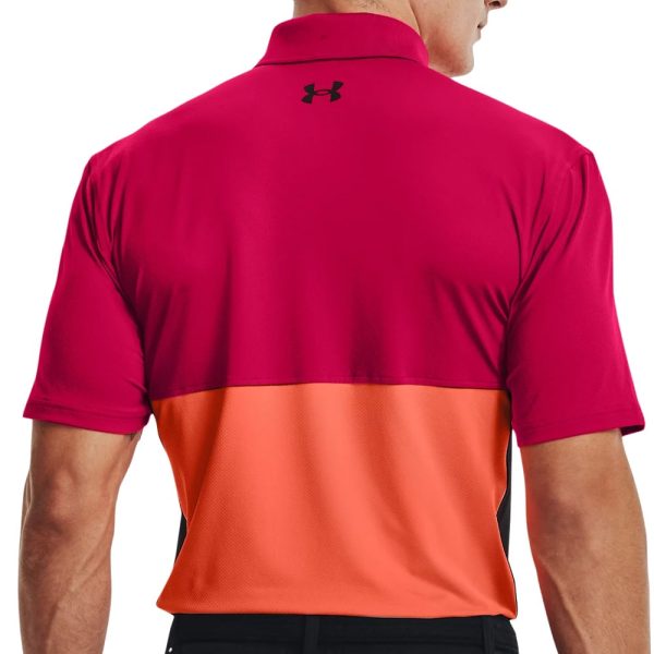 Under Armour Performance Blocked Polo Shirt - Knock Out Electric Tangerine Fashion