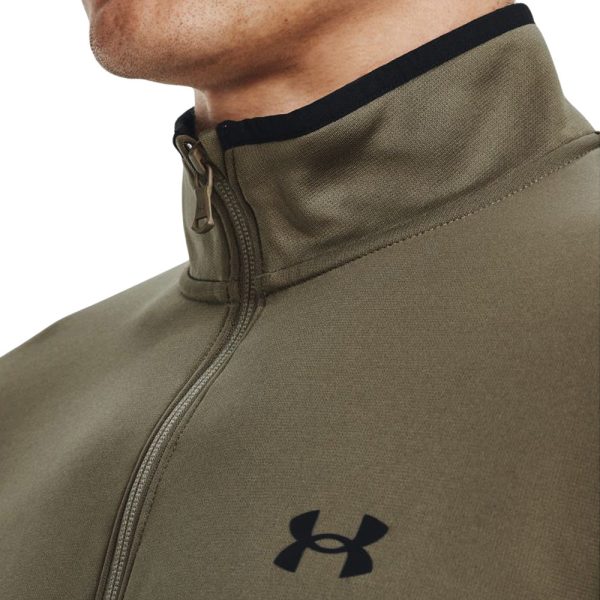 Under Armour 1 2 Zip Armour Pullover - Tent Black on Sale