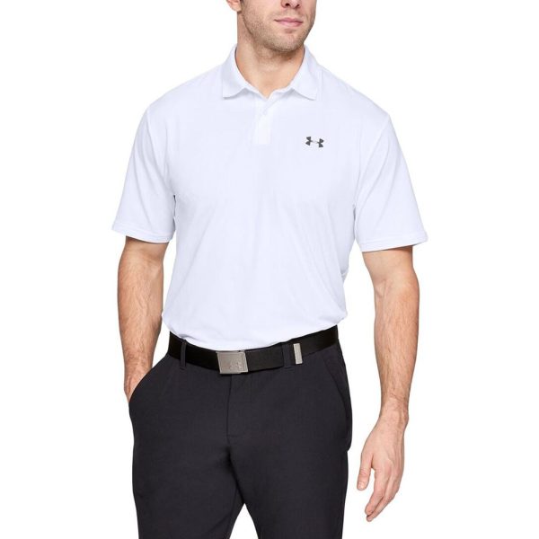 Under Armour Performance Polo 2.0 - White Pitch Grey Online Sale