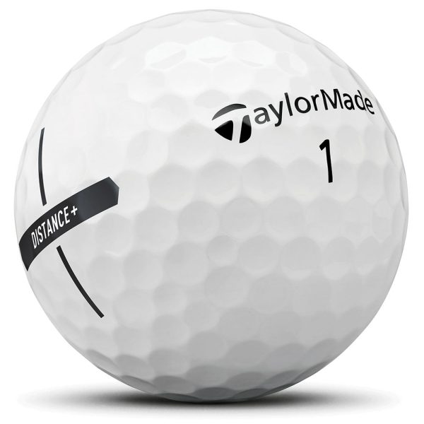 TaylorMade Distance+ Golf Balls - White - 12 Pack Sale