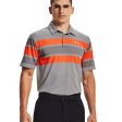 Under Armour Playoff 2.0 Block Stripe Polo Shirt - Grey Wolf Concrete For Sale