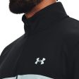 Under Armour Storm Midlayer 1 2 Zip Sweater - Black Light Blue For Sale