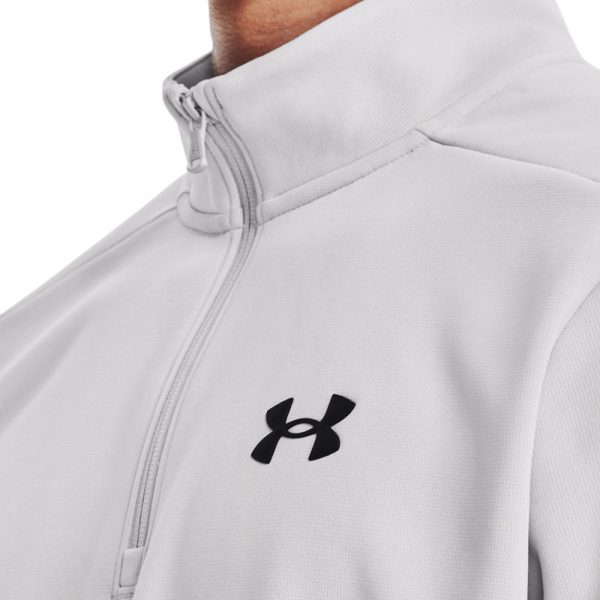 Under Armour Armour Fleece 1 4 Zip Sweater - Halo Grey on Sale