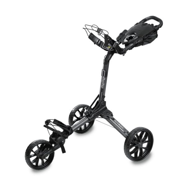 BagBoy Nitron Auto Open 3-Wheel Push Trolley - Graphite Charcoal For Discount