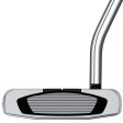 TaylorMade Spider GT Silver Black Rollback Putter - Single Bend For Cheap