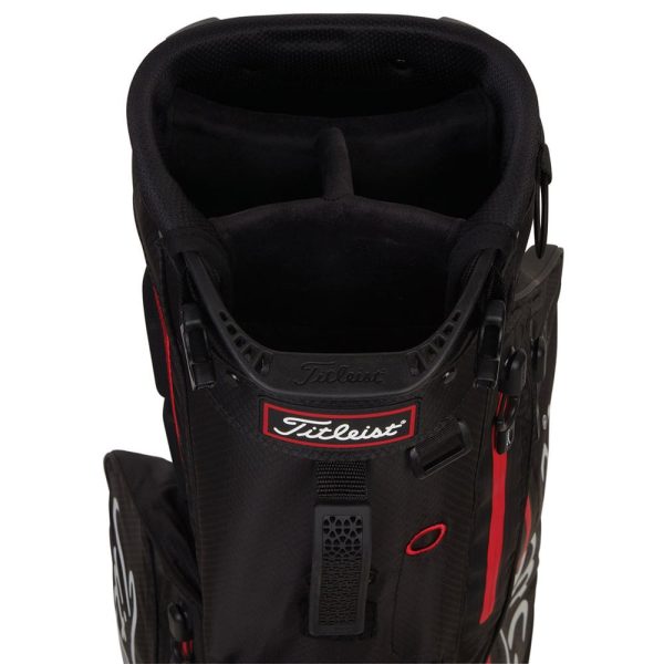 Titleist Players 4 StaDry Waterproof Stand Bag - Black Black Red Cheap