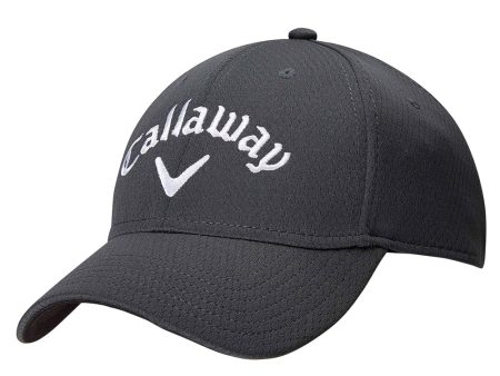 Callaway Side Crested Structured Hat - Charcoal Sale