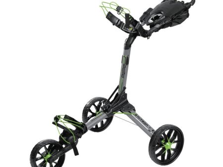 BagBoy Nitron Auto Open 3-Wheel Push Trolley - Grey Lime Online Hot Sale