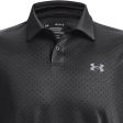 Under Armour Performance Printed Polo Shirt - Jet Grey Black Steel For Discount